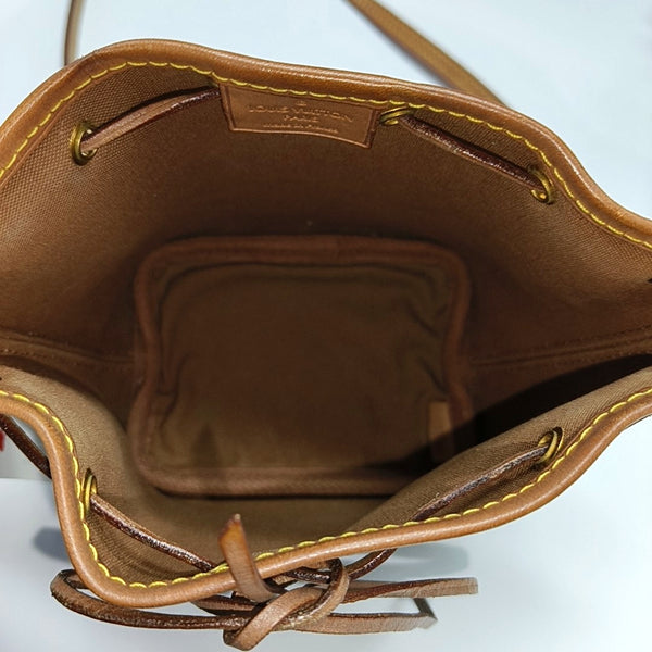 NÉONOÉ Nano Monogram Coated Canvas Brown