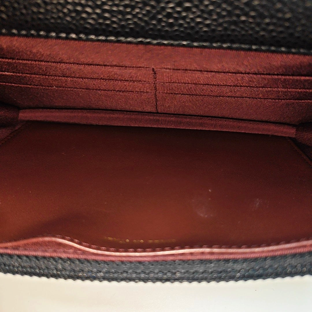 WOC Quilted Grained Calfskin Black