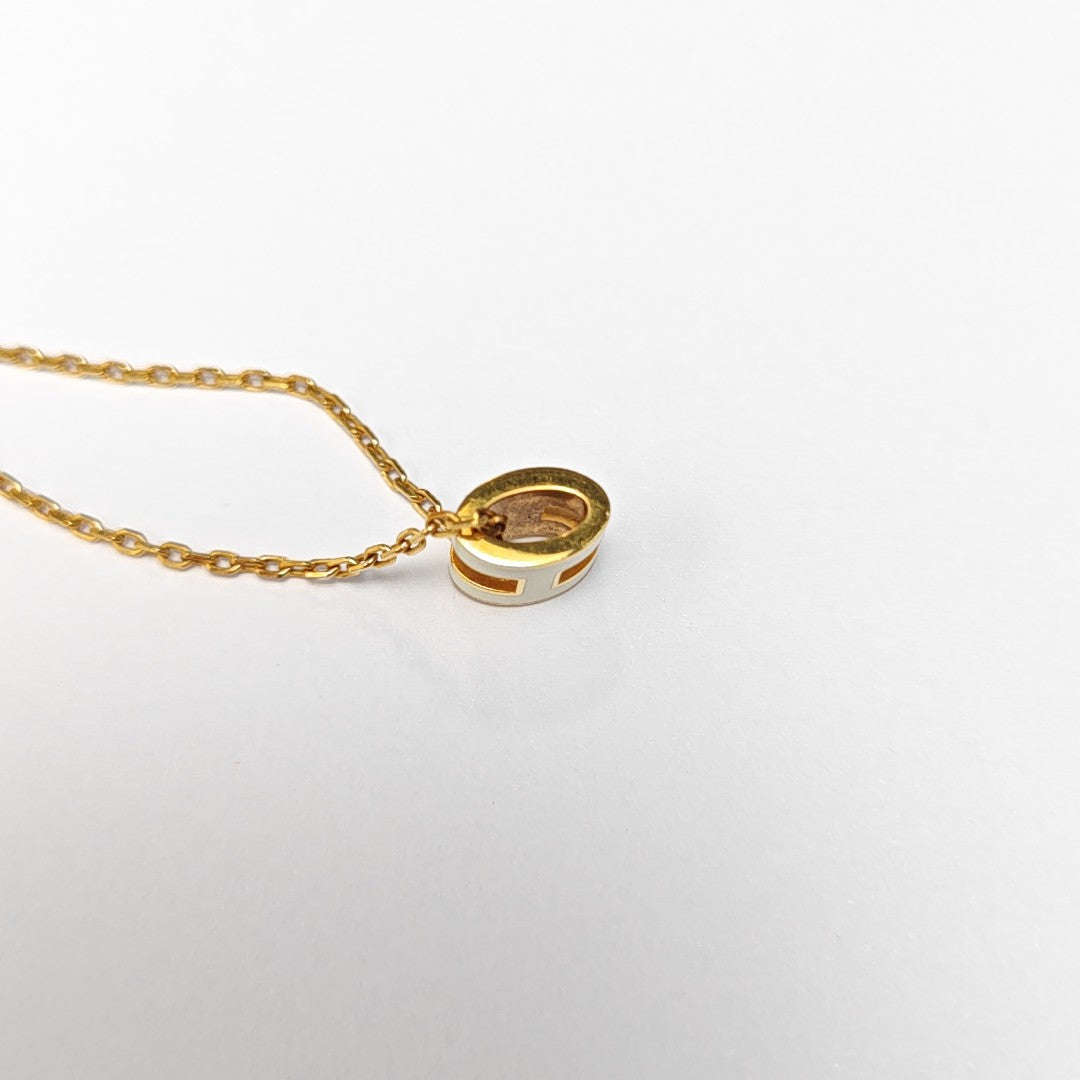 Pop H Metal Gold Necklace