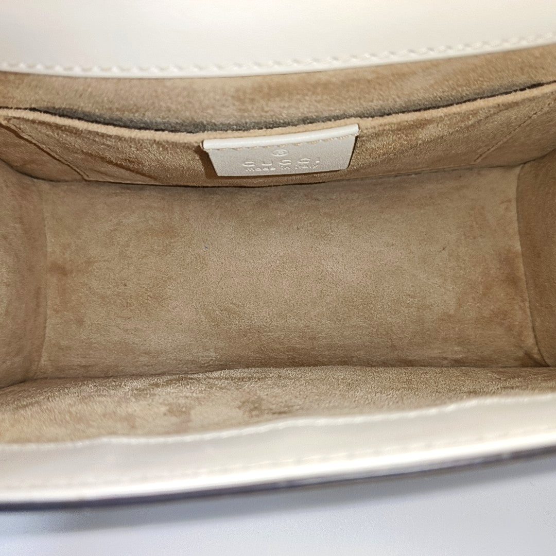 Sylvie Mini Calfskin White
