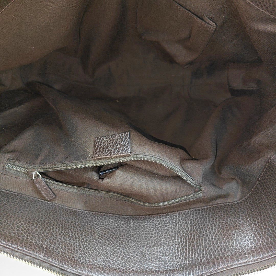 D Gold Monogram Coated Canvas Brown