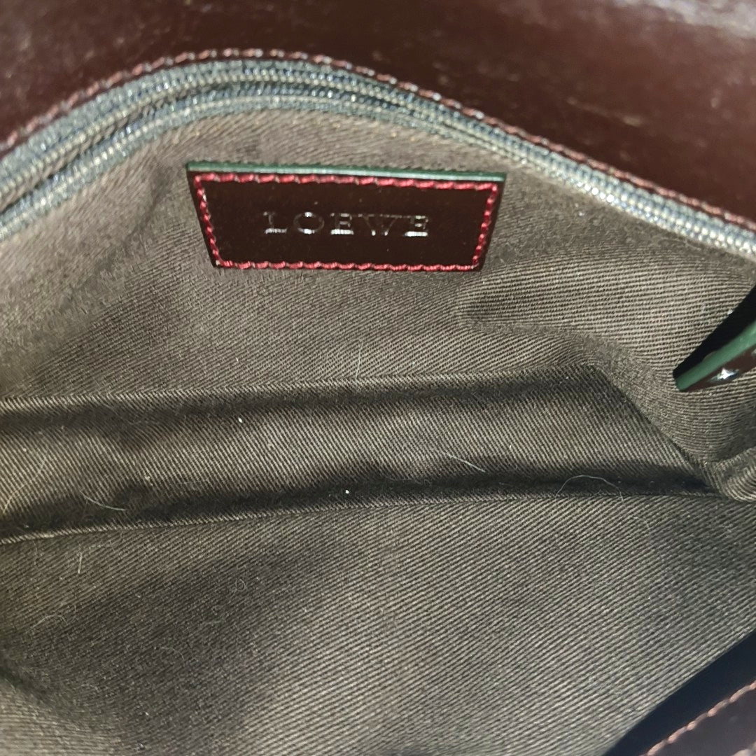 Monogram Coated Canvas Shoulder Bag Red