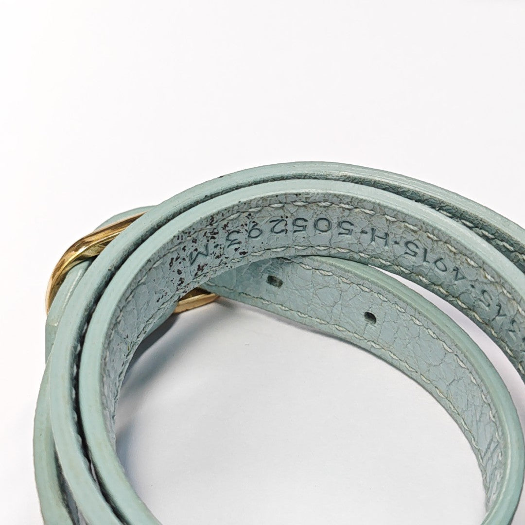 Leather Blue Bangle