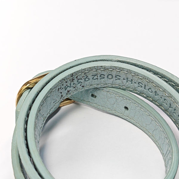 Leather Blue Bangle