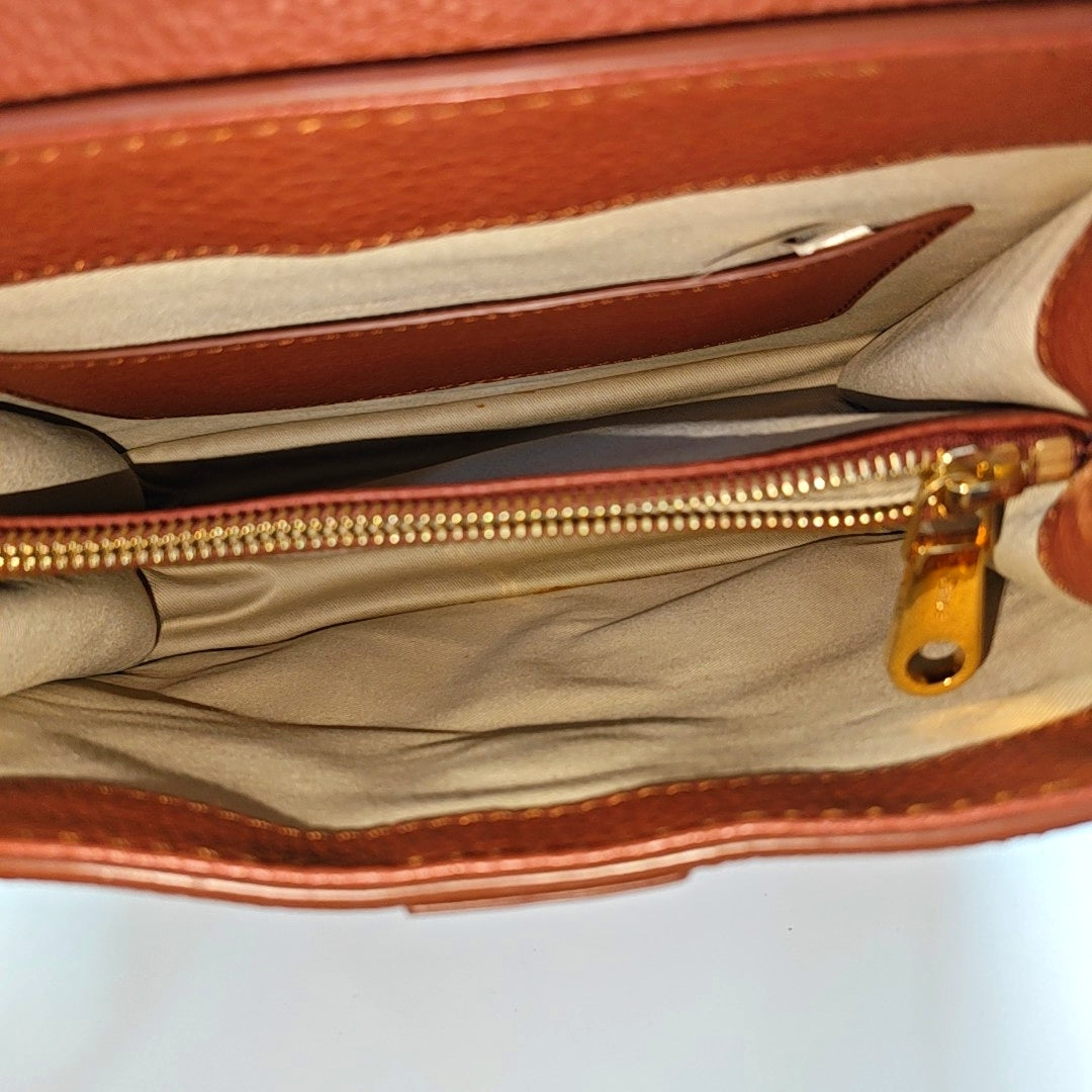 Aby Small Calfskin Brown
