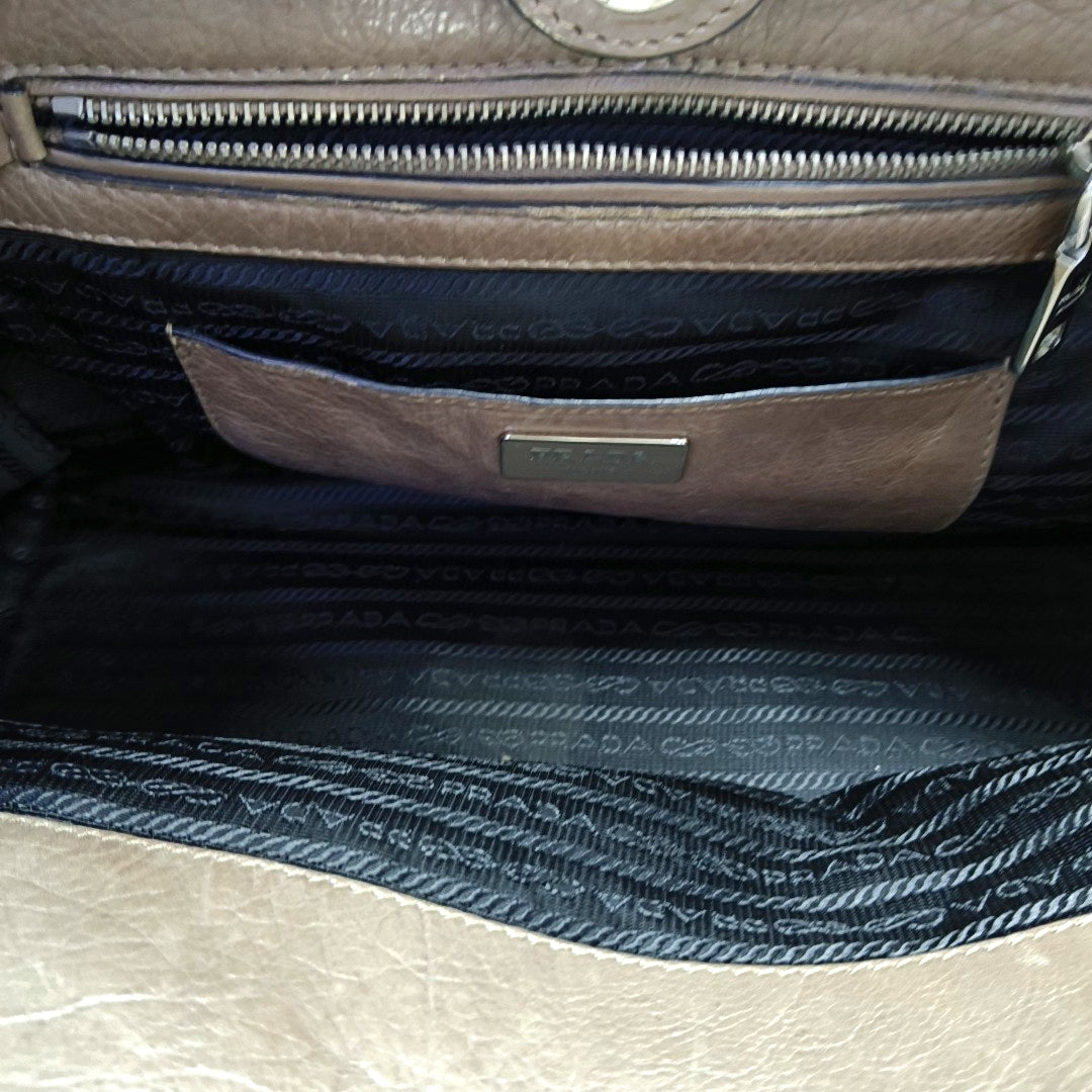Calfskin Tote Bag Brown