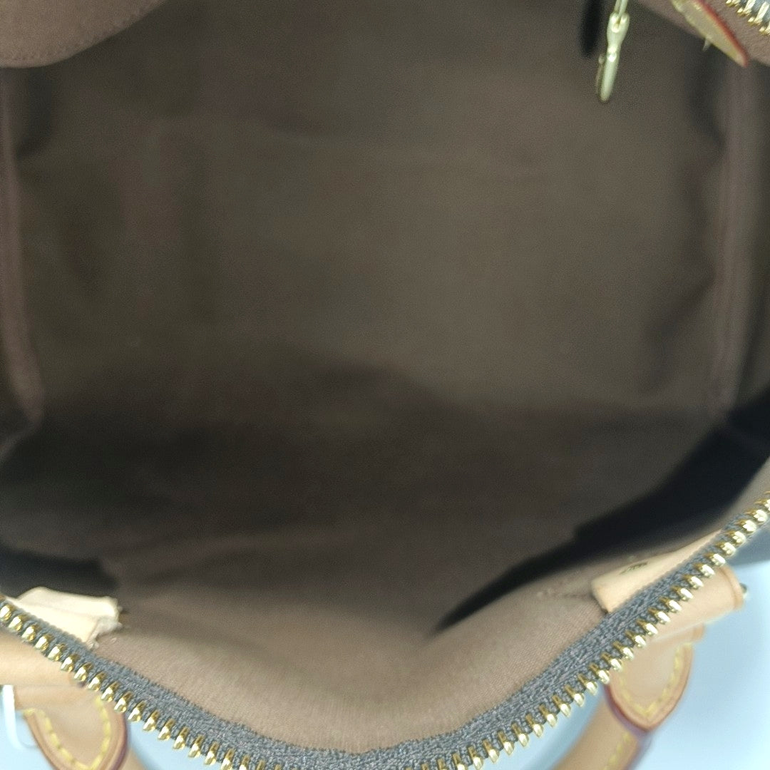 SPEEDY 30 Monogram Coated Canvas Brown