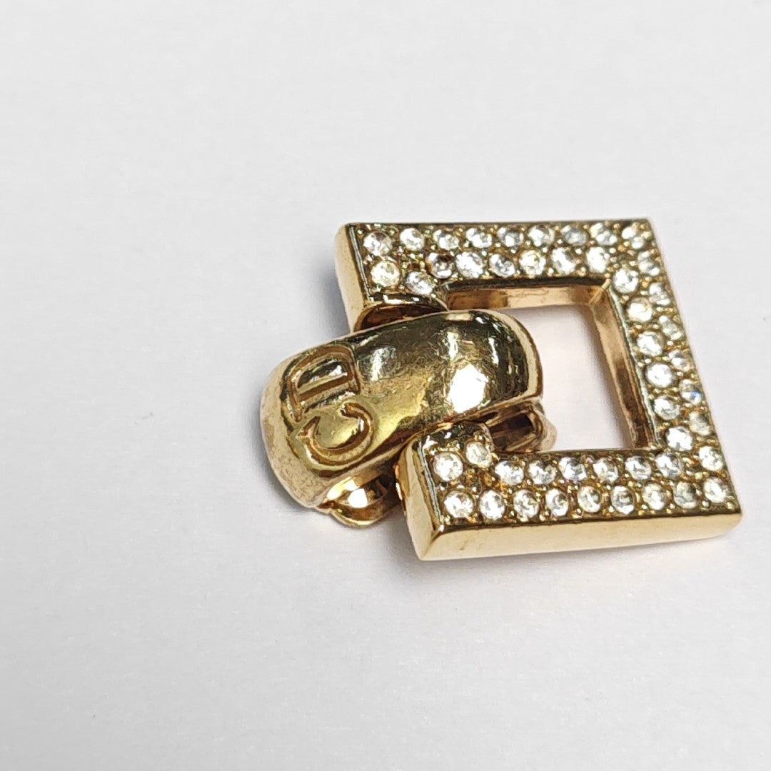 Metal Gold Clip On Earrings