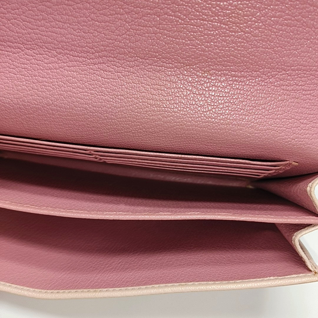 Lambskin Clutch Pink