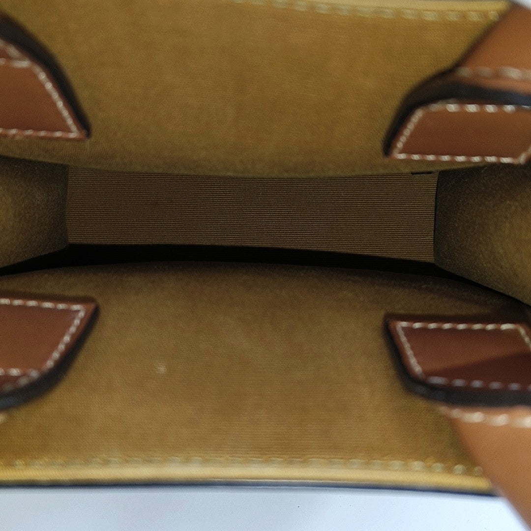 CABAS CELINE Mini Coated Canvas Brown