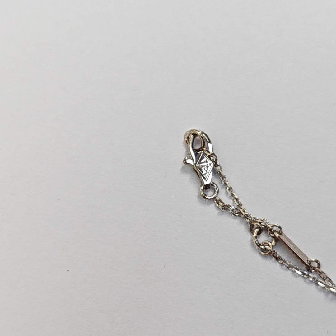 Sweet Alhambra 18k White Gold Silver Necklace