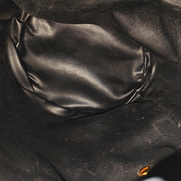 Calfskin Bucket Bag Black