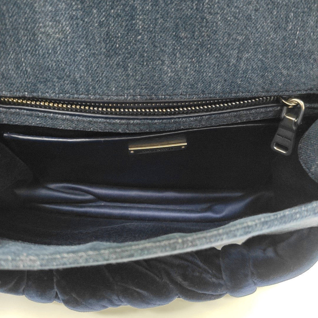 Denim Shoulder Bag Blue
