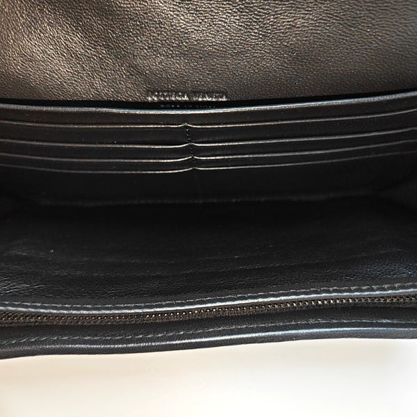 Olimpia Calfskin Black Wallet