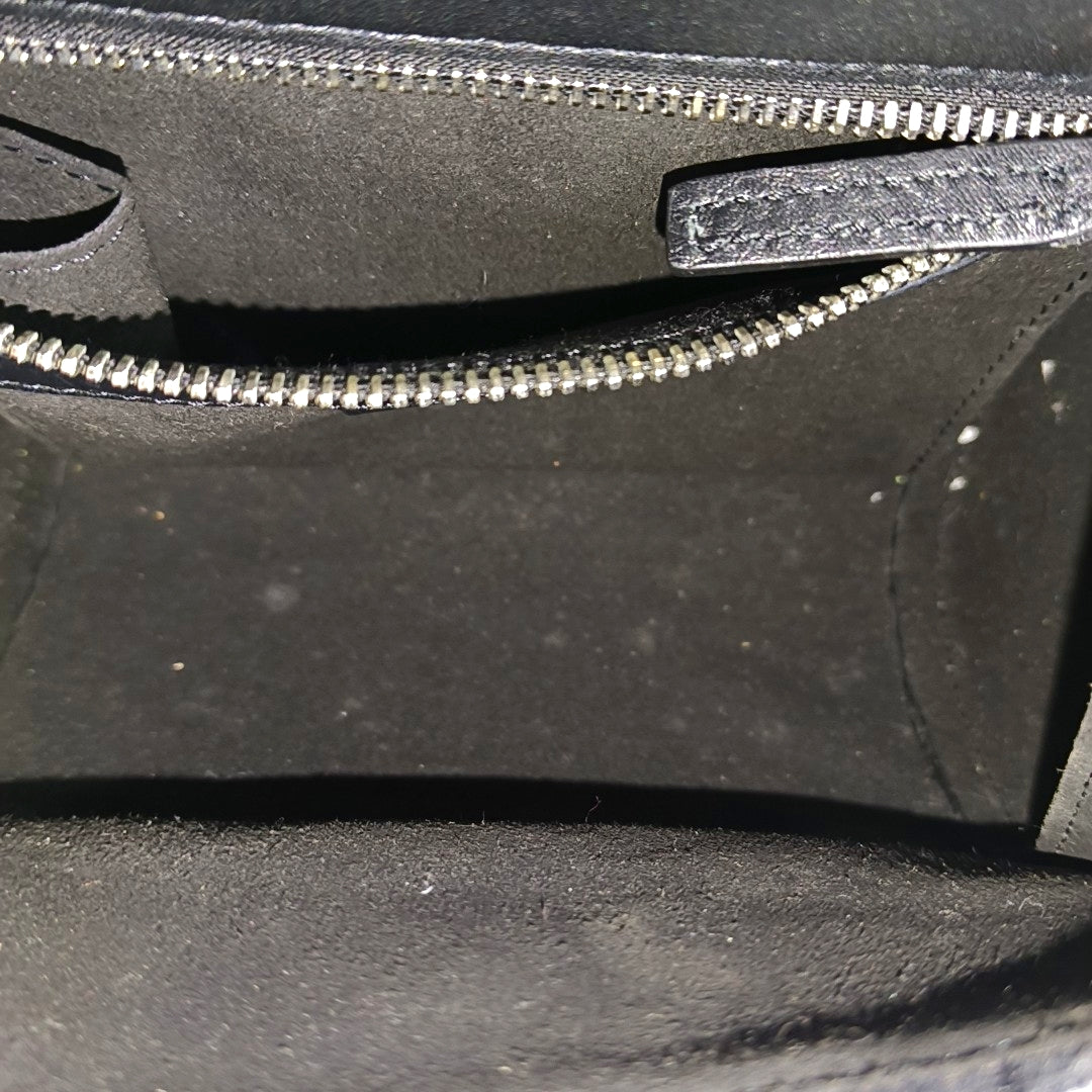 Fabric Shoulder Bag Black