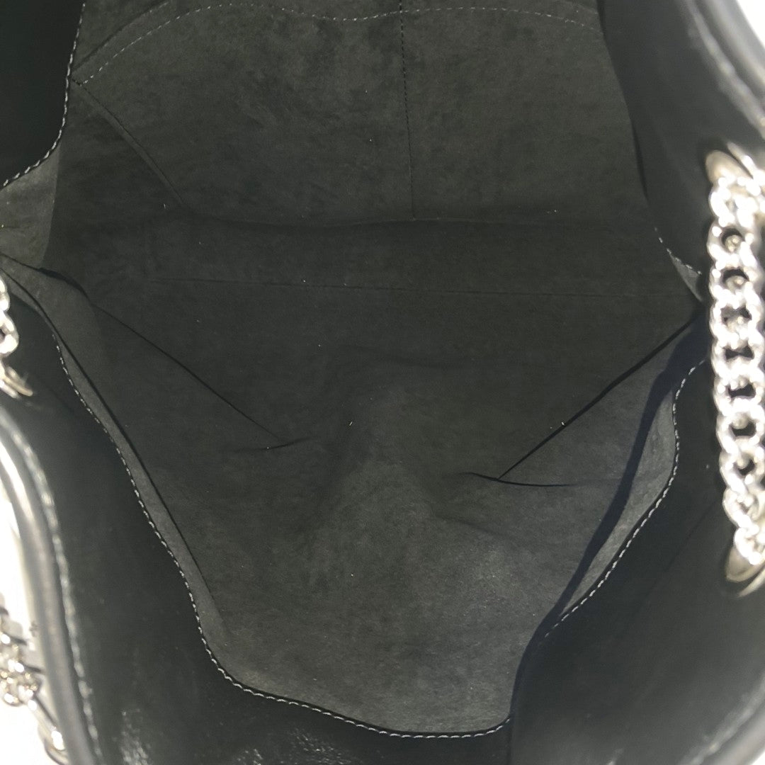 Lambskin Shoulder Bag MM Black