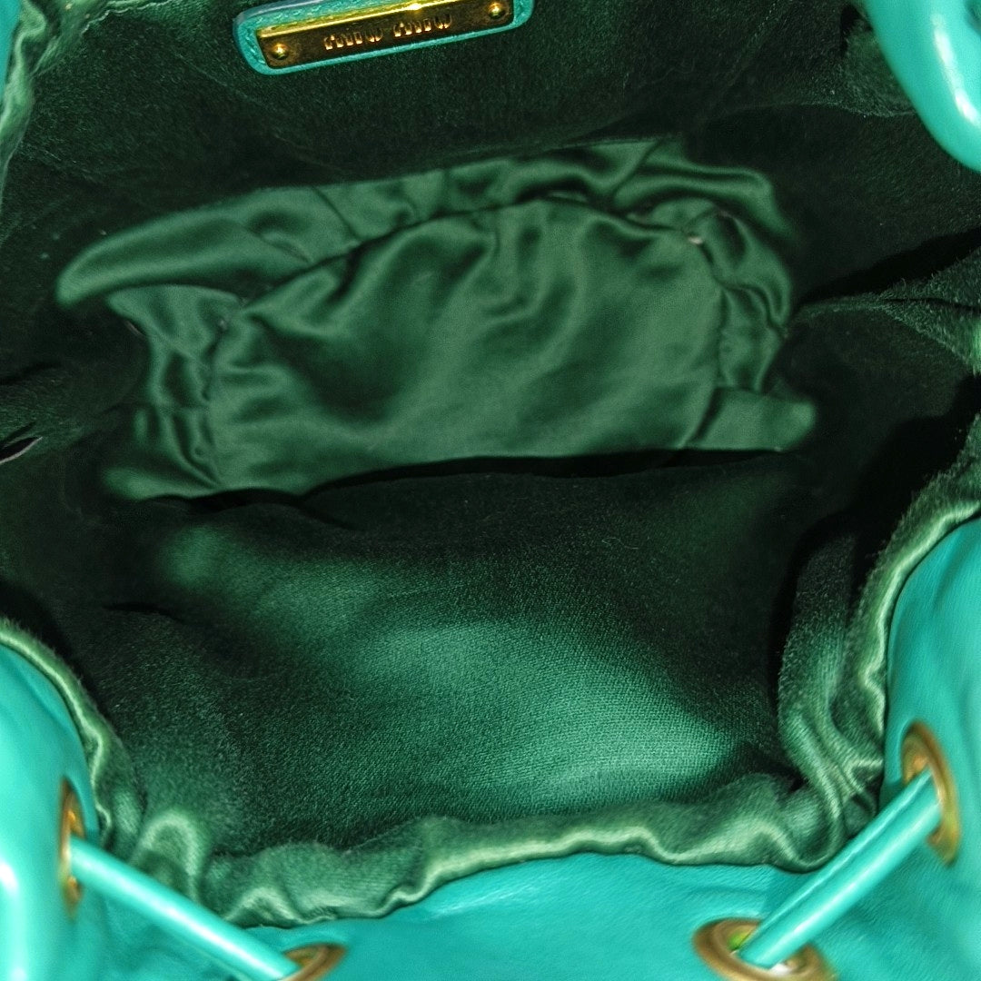 Matelassé Quilted Lambskin Green