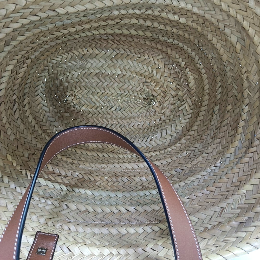 Basket Straw Beige