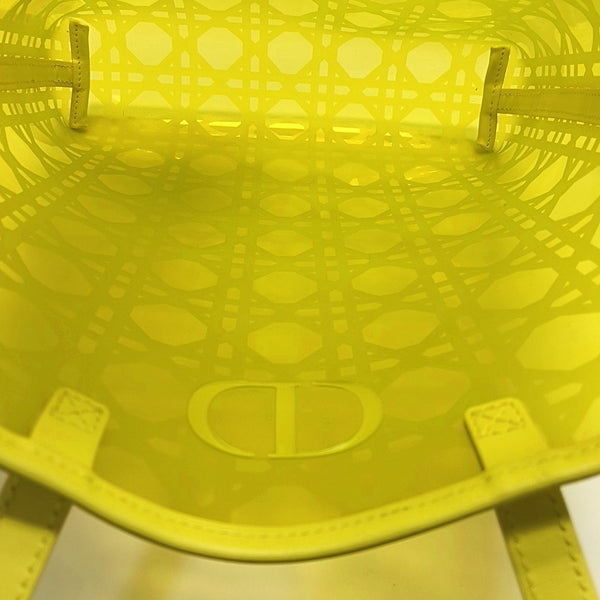 Cannage Special Material Tote Bag Yellow