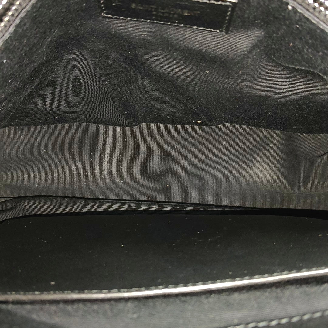 NIKI Medium Chevron Calfskin Black