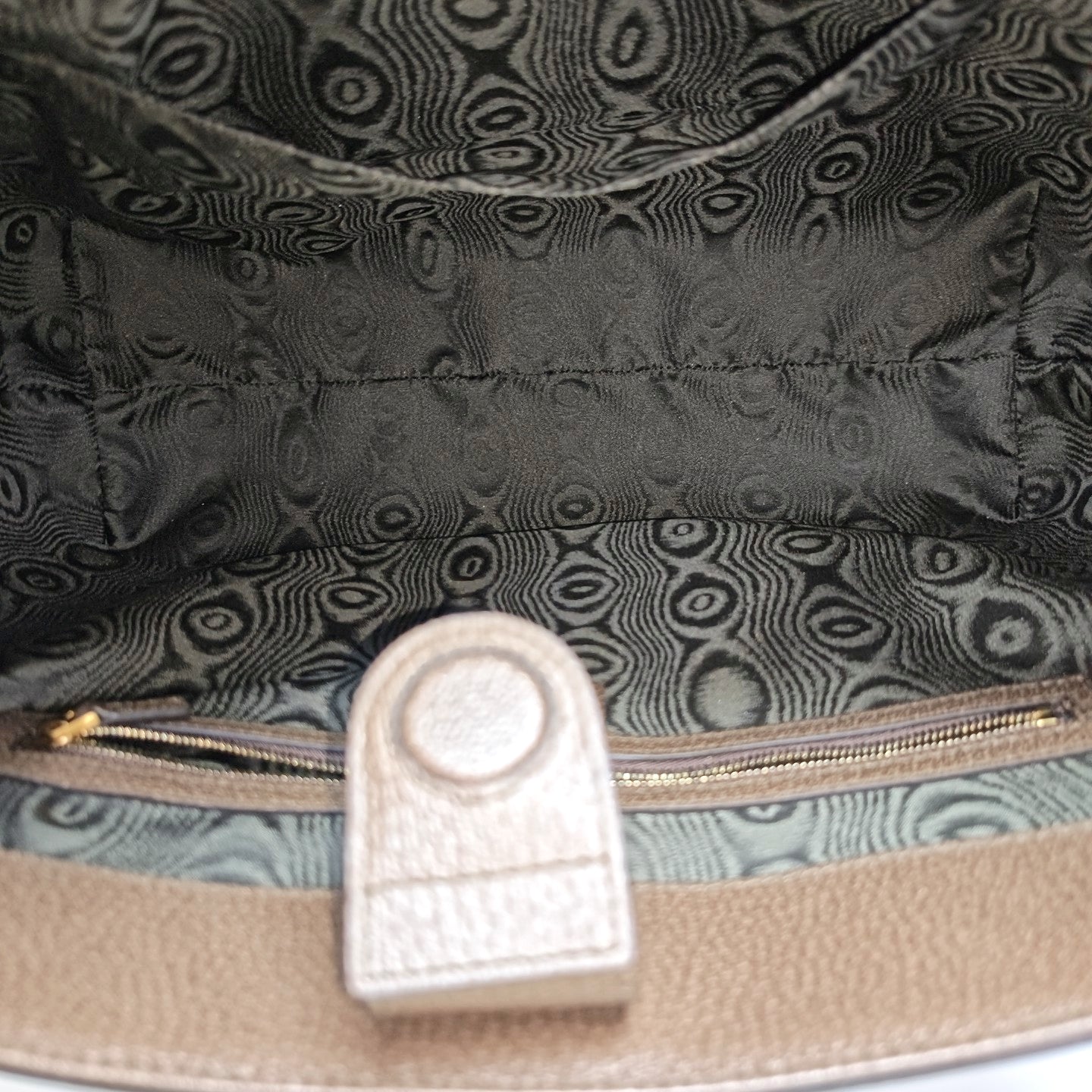 Coated Canvas Tote Bag Brown