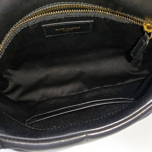 PUFFER Mini Chevron Lambskin Black