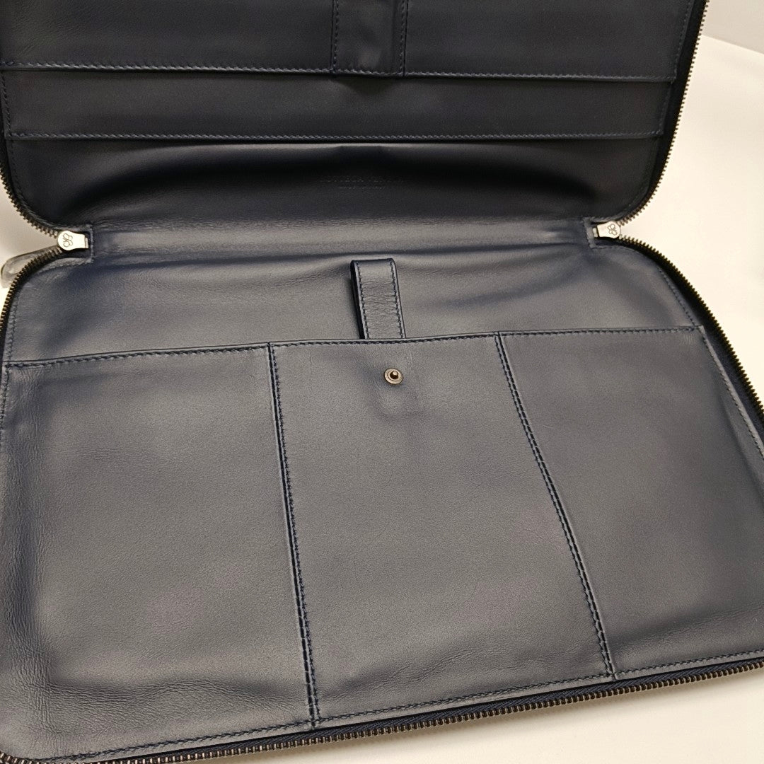Calfskin Shoulder Bag Blue