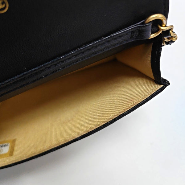 Quilted Lambskin Shoulder Bag Black