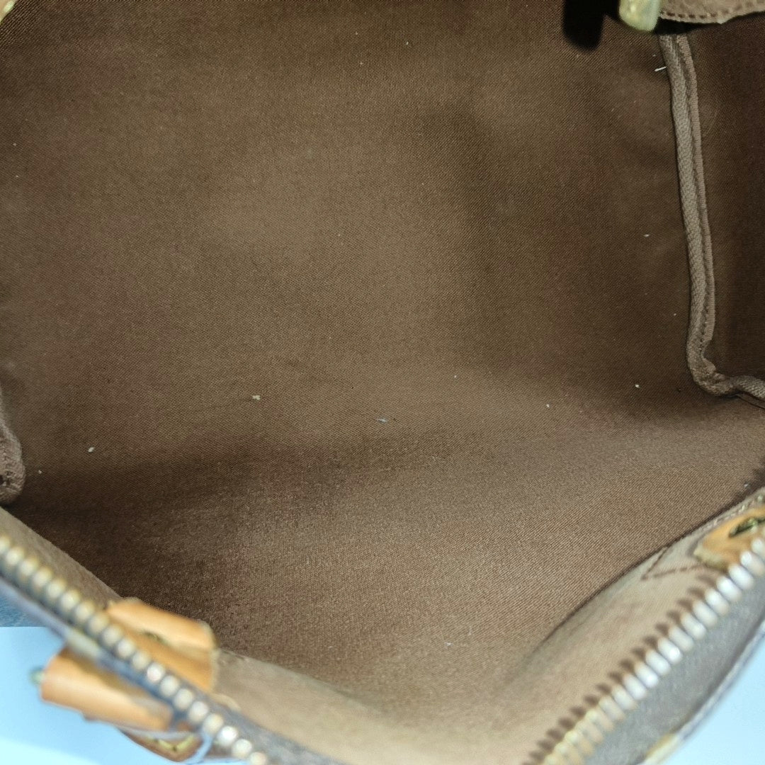 SPEEDY 30 Monogram Coated Canvas Brown