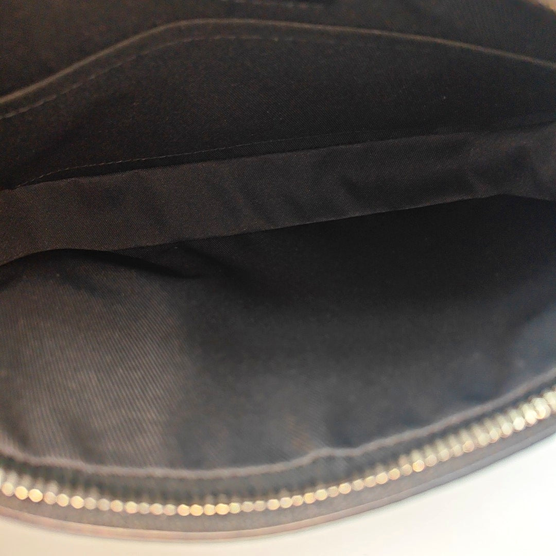 TRIO Monogram Coated Canvas Black