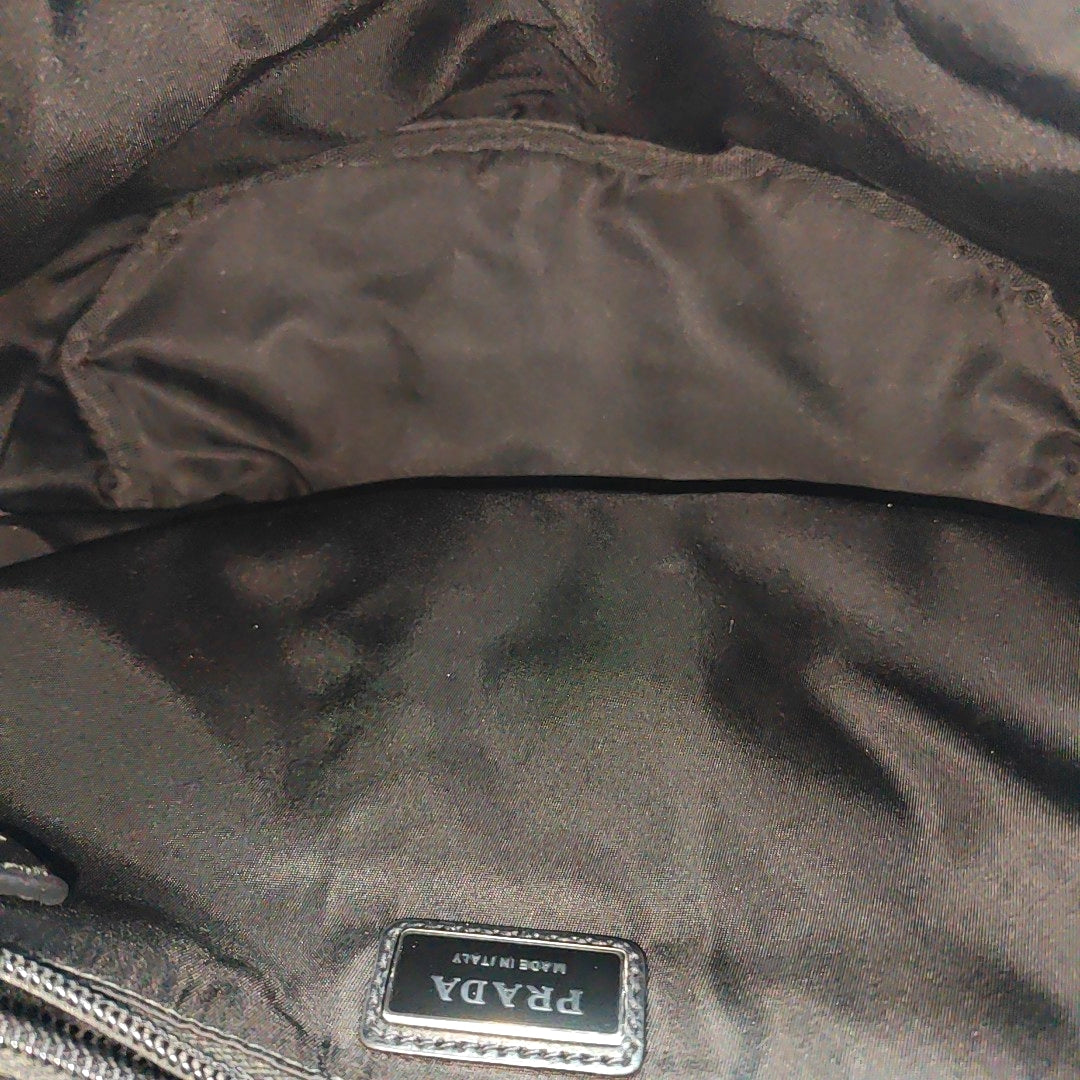 Nylon Shoulder Bag Black