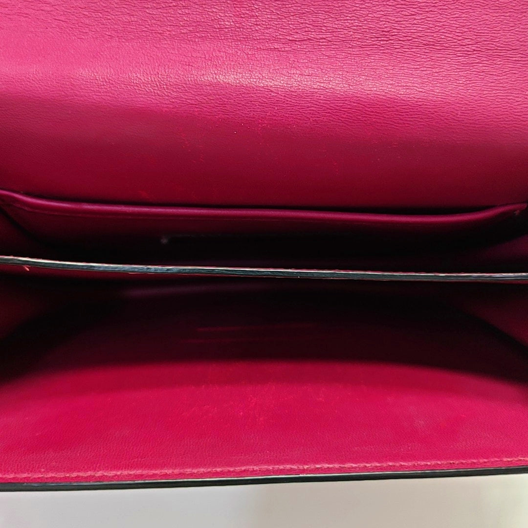 Calfskin Shoulder Bag Purple