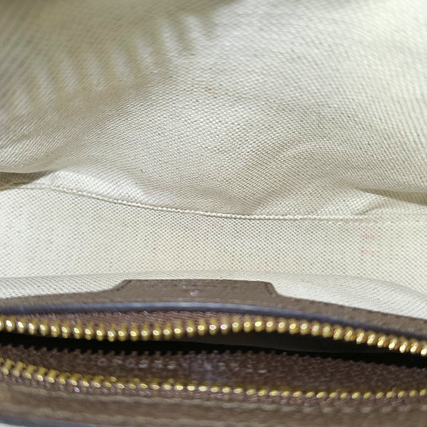 Monogram Coated Canvas Shoulder Bag Mini Beige