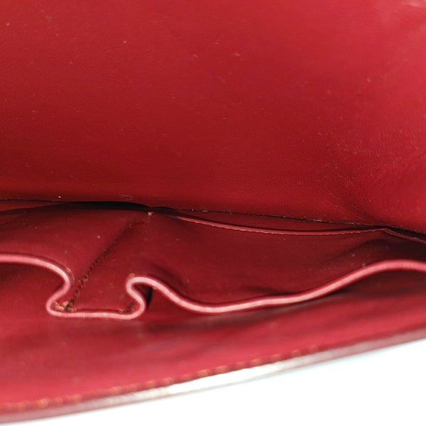 CLASSIC BOX Piel de ternera mediana Roja