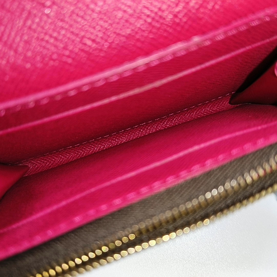 ROSALIE Monogram Coated Canvas Brown Wallet