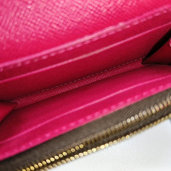 ROSALIE Monogram Coated Canvas Brown Wallet
