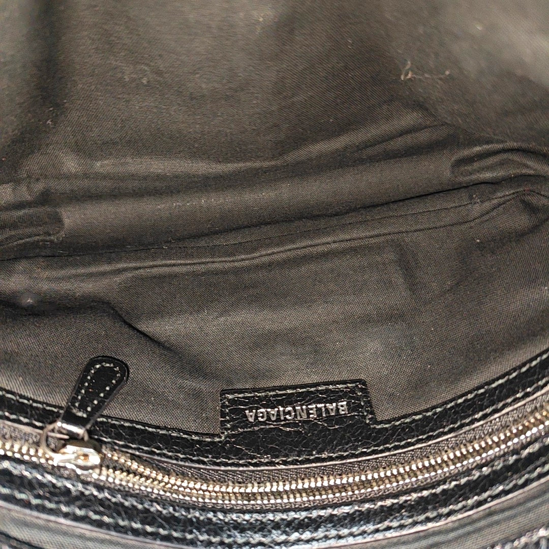 Calfskin Shoulder Bag Black