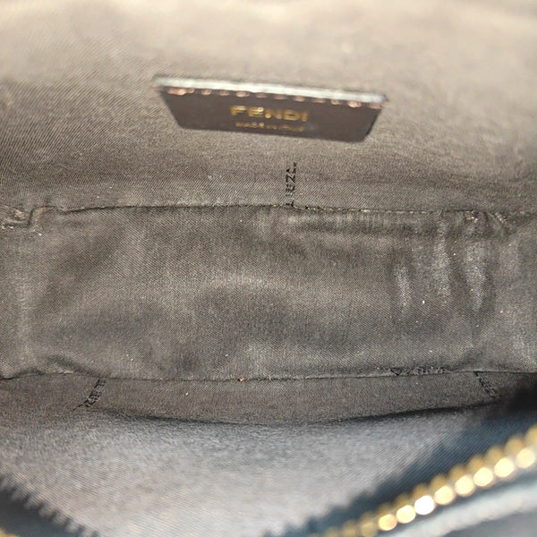 Coated Canvas Shoulder Bag Mini Brown