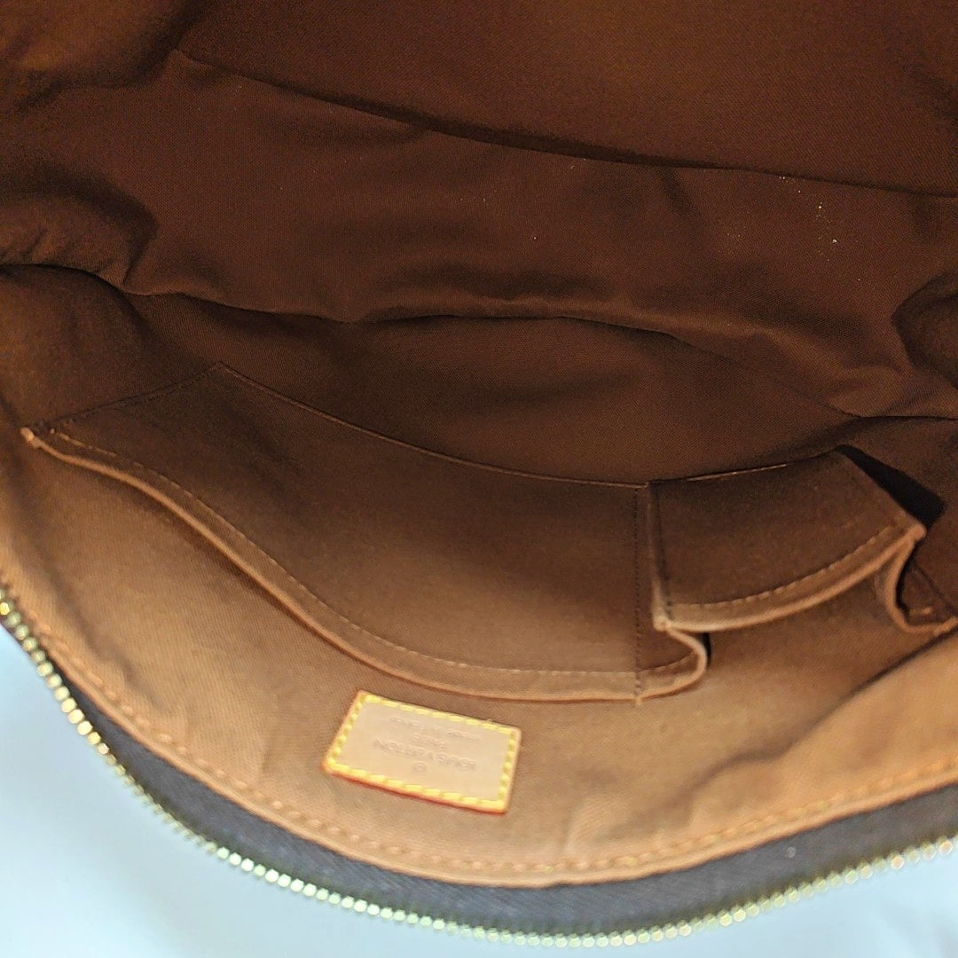 TULUM Monogram Coated Canvas Brown