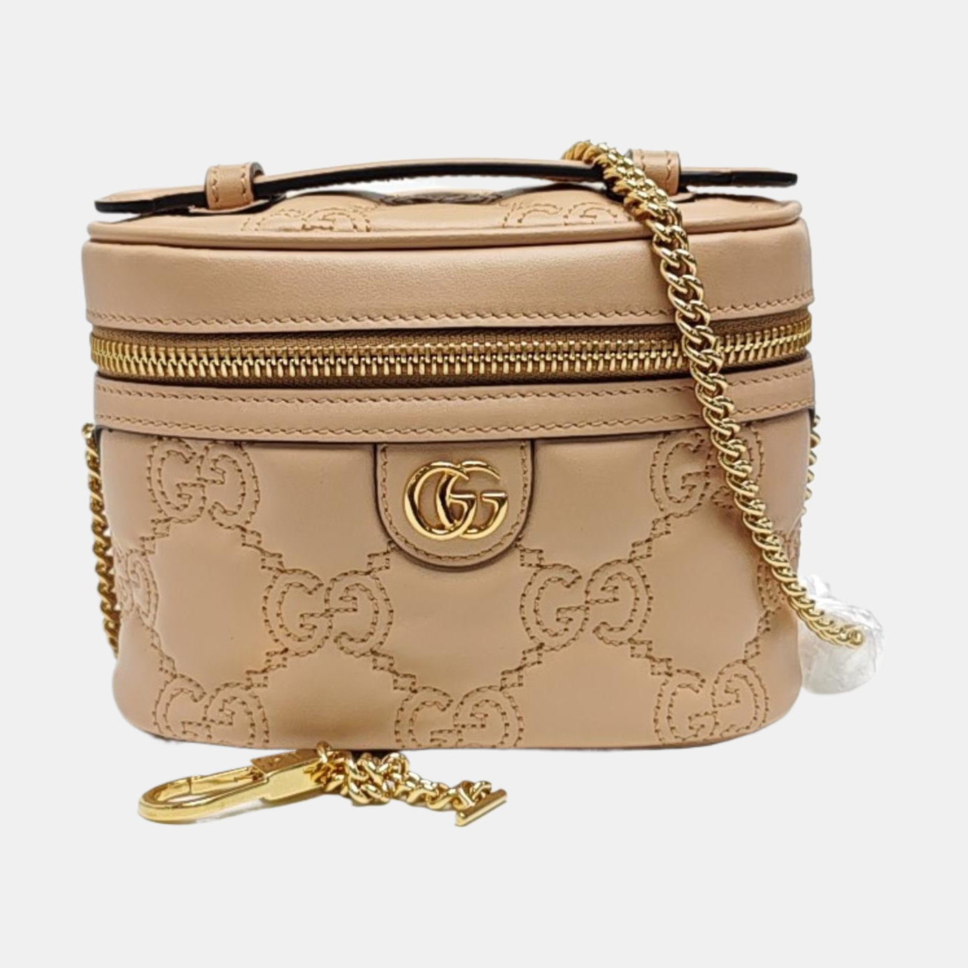 GG Matelassé Quilted Calfskin Beige