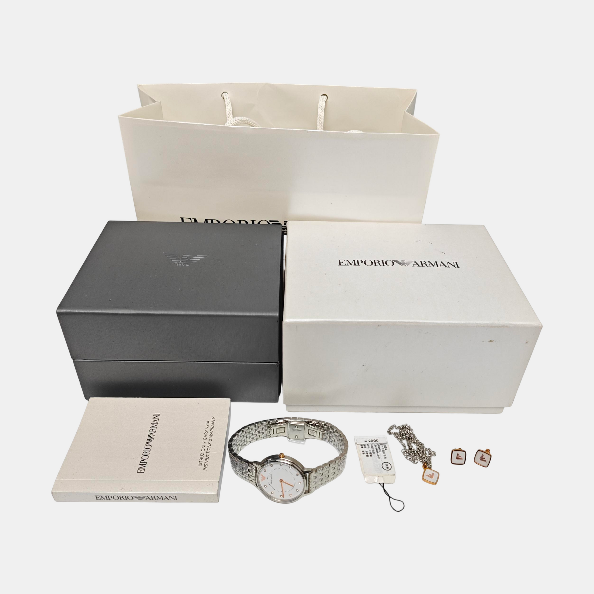 Metal White Jewelry Set