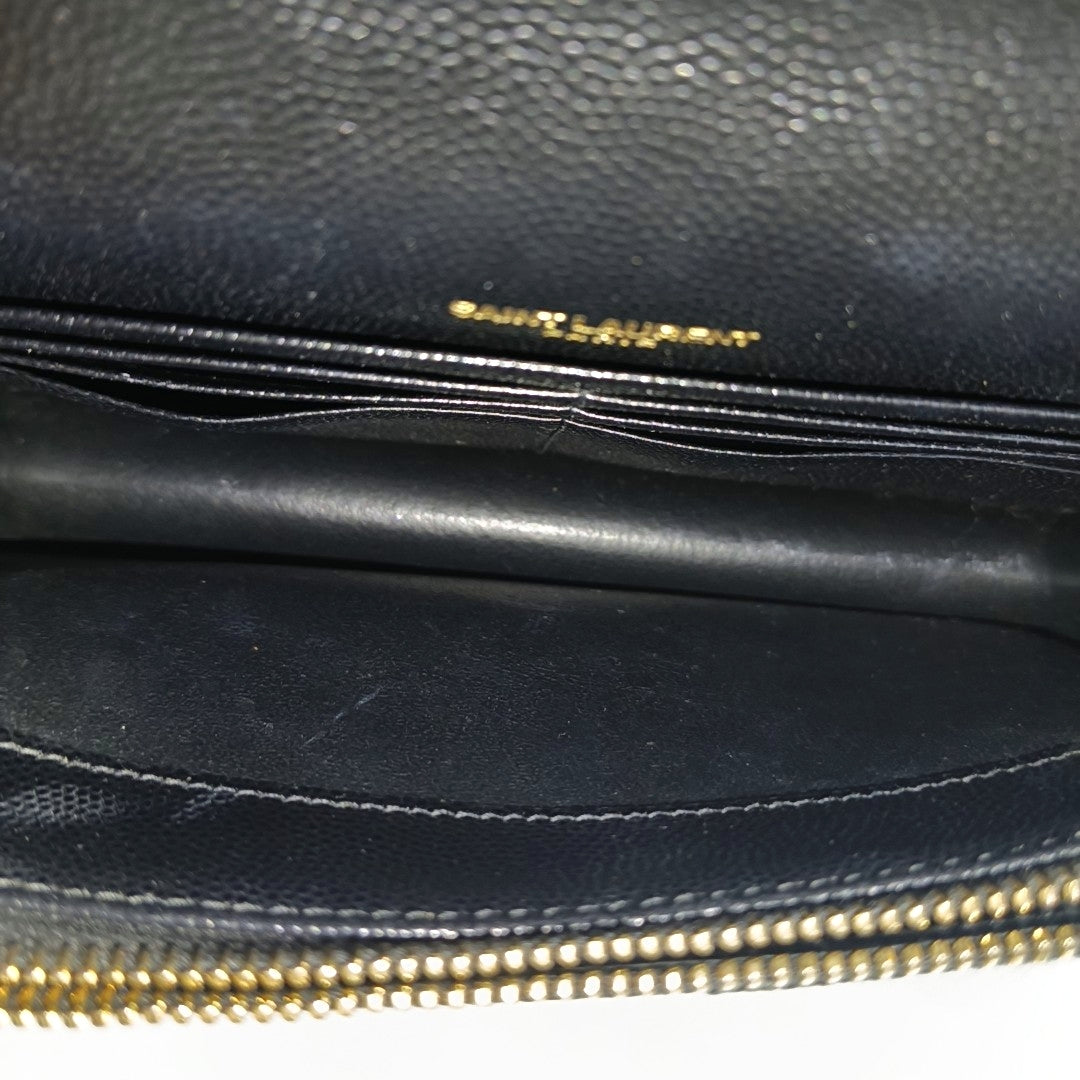 MONOGRAM WOC Chevron Calfskin Black