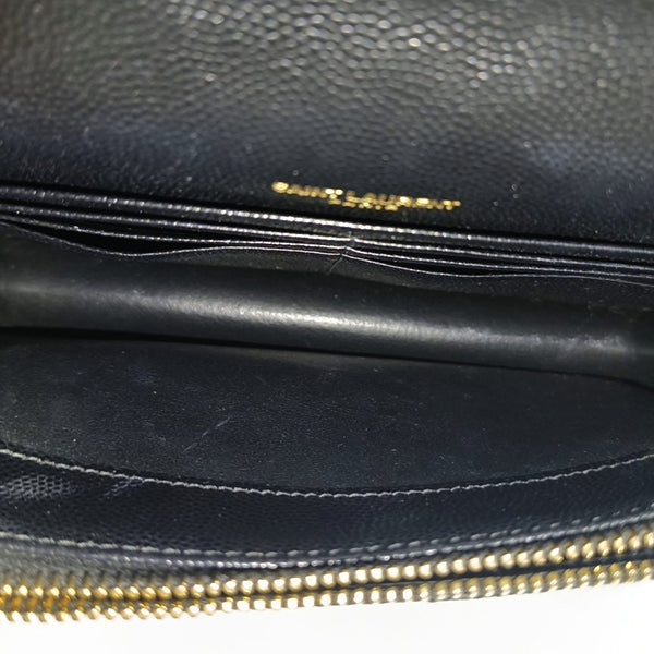 MONOGRAM WOC Chevron Calfskin Black