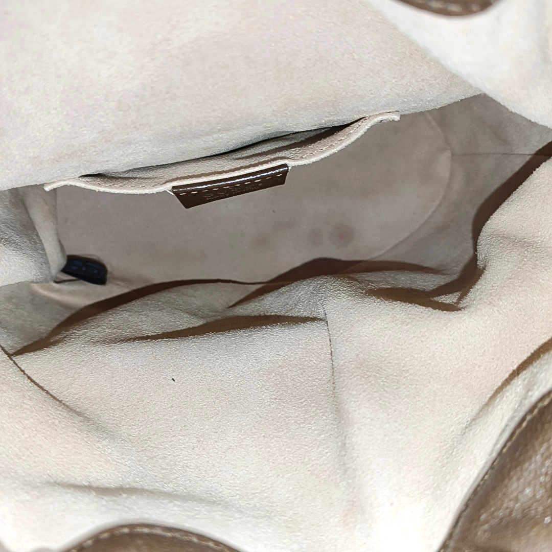 Authenticated pre-owned  Horsebit 1955 Small Monogram Calfskin Brown - Bucket Bag at Looply