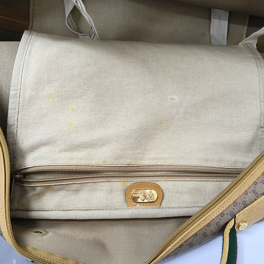 Monogram Coated Canvas Shoulder Bag Brown