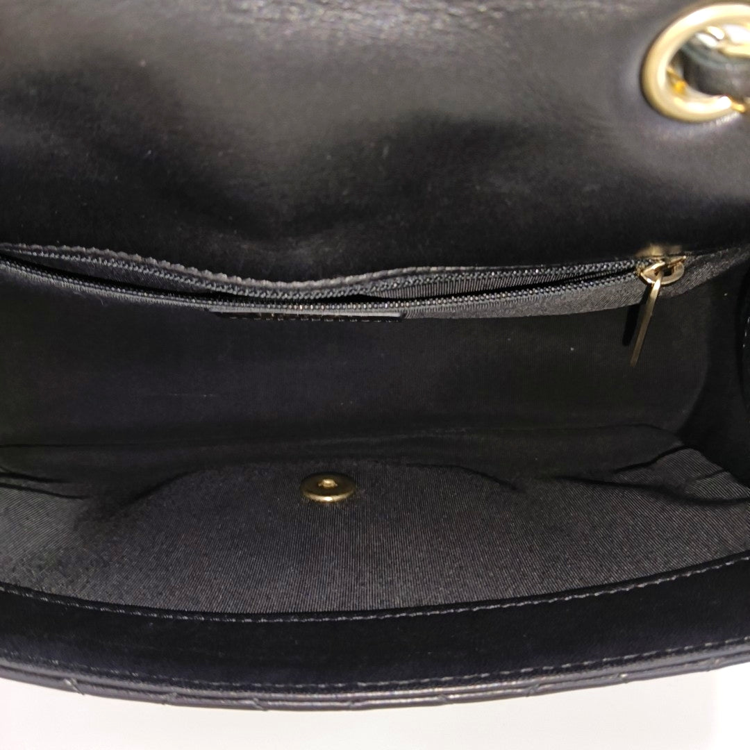 CLASSIC SINGLE FLAP Medium Quilted Lambskin Black