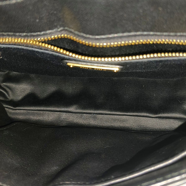Miu Confidential Quilted Lambskin Black