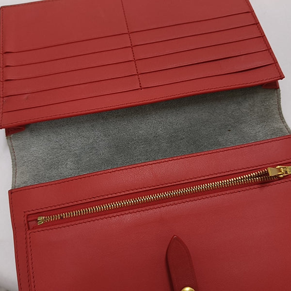 STRAP Large Calfskin Gray Wallet