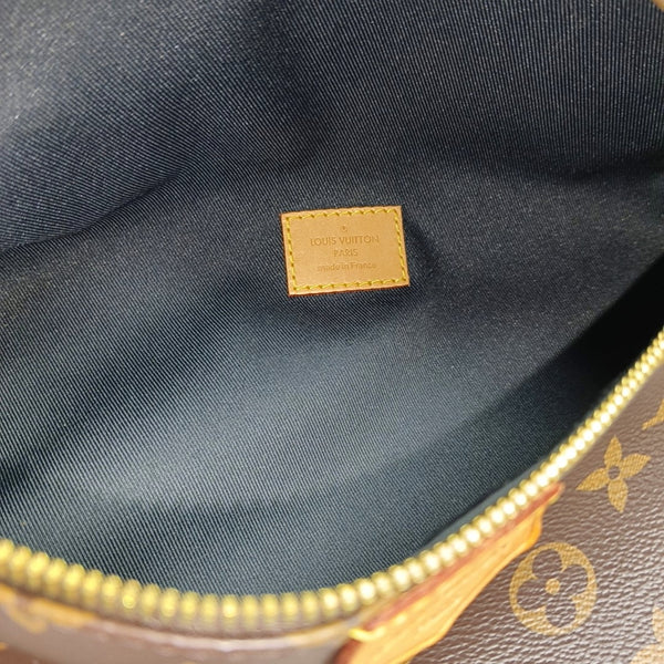 BUMBAG Monogram Coated Canvas Brown