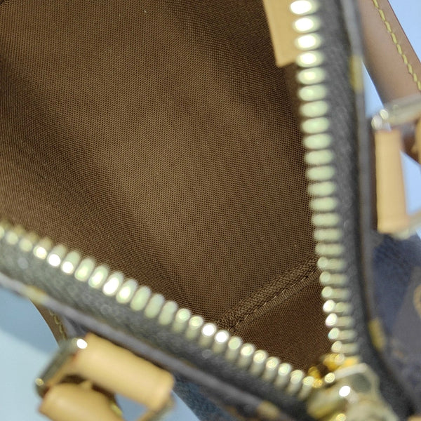 SPEEDY Nano Monogram Coated Canvas Brown
